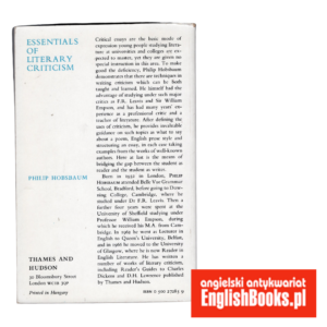 Philip Hobsbaum - Essentials of Literary Criticism