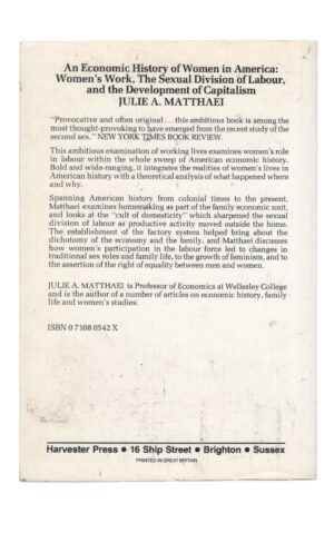Julie A. Matthaei - An Economic History of Women in America