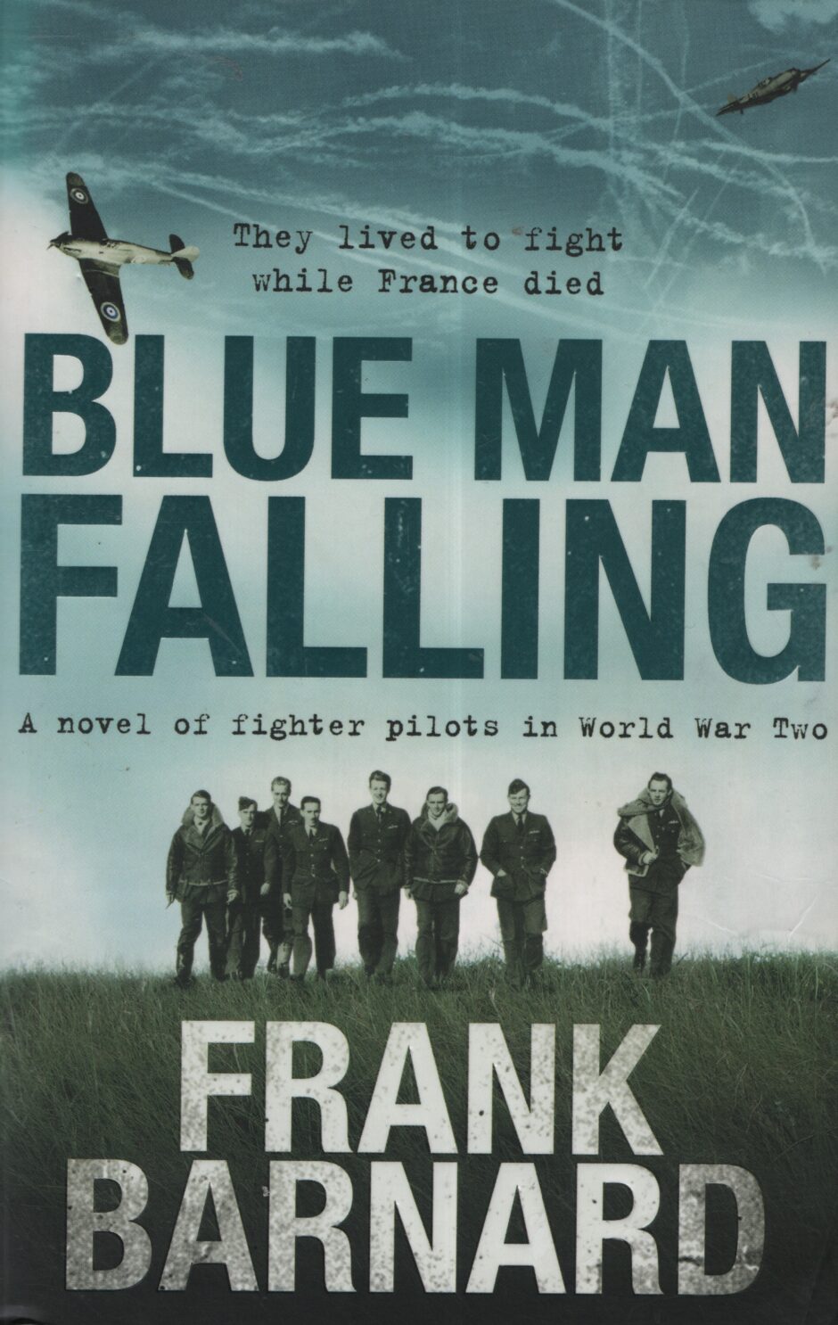 Blue man falling (Frank Barnard po angielsku)